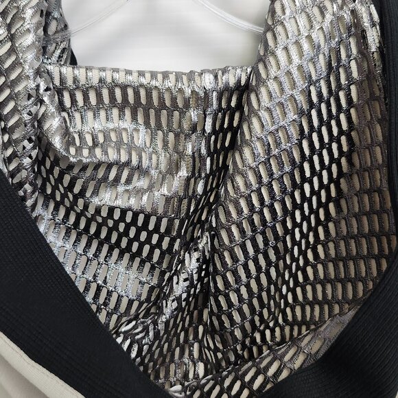 I'Cona Women's Tan/Beige Hoodie W/Metallic Netted Inner Hood Size S & XXL - Picture 6 of 10